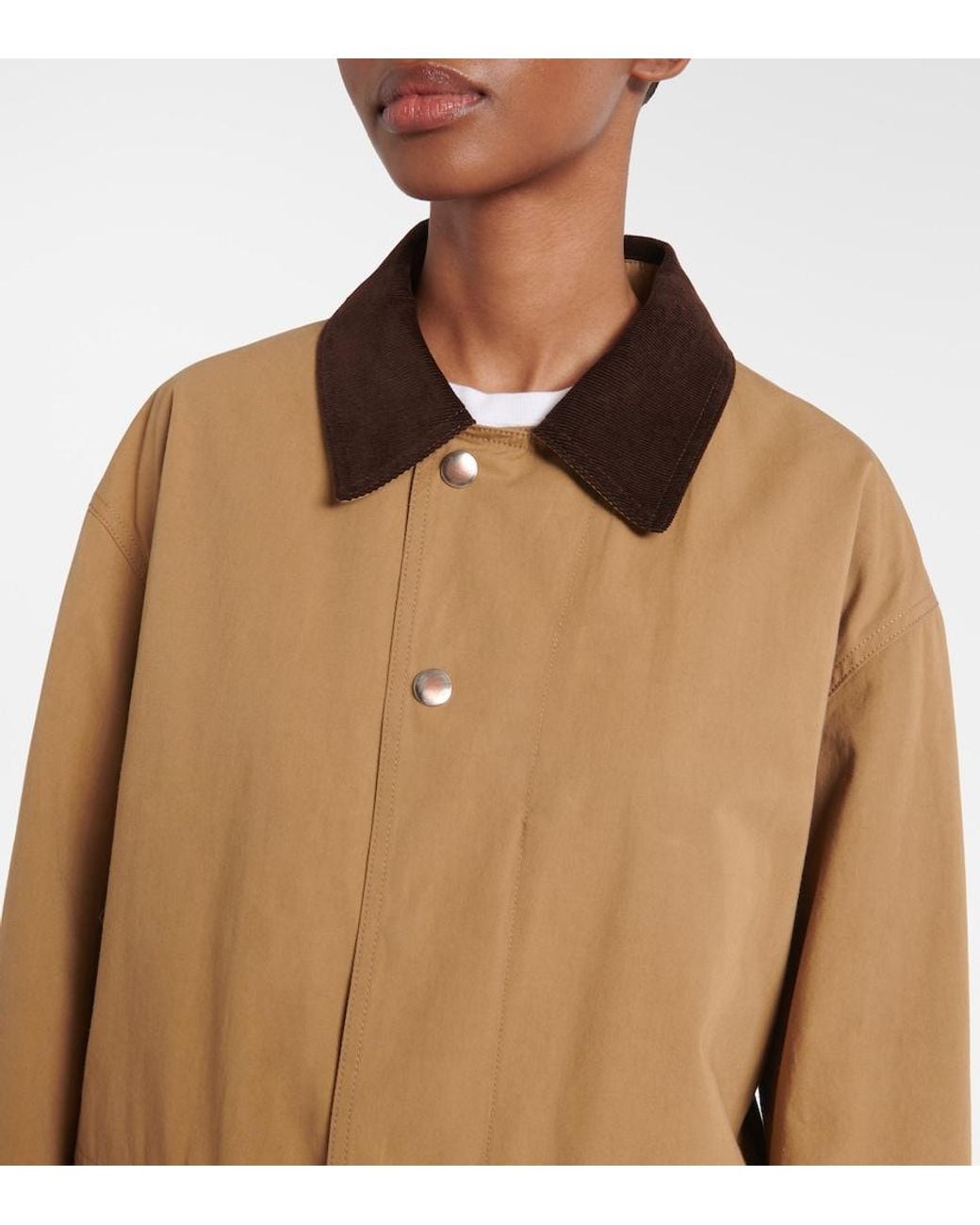 The Row Brown Frank Cotton Gabardine Jacket