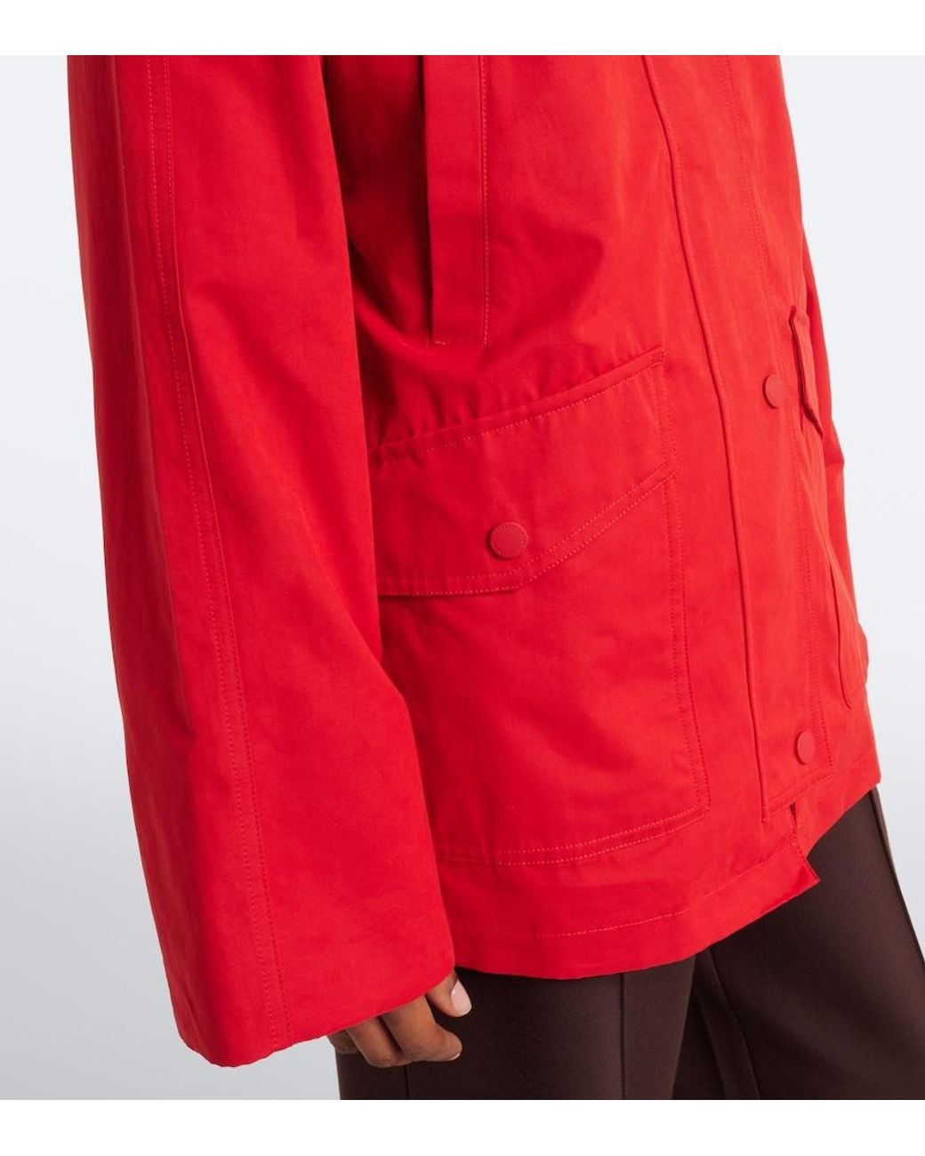 Varley Red Rylan Corduroy-Trimmed Jacket