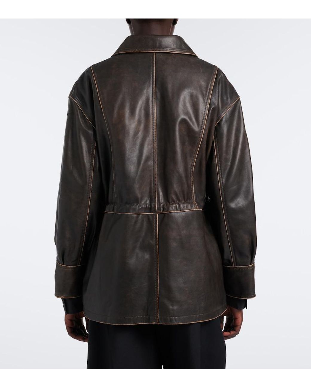 Arma Black Maeve Leather Jacket