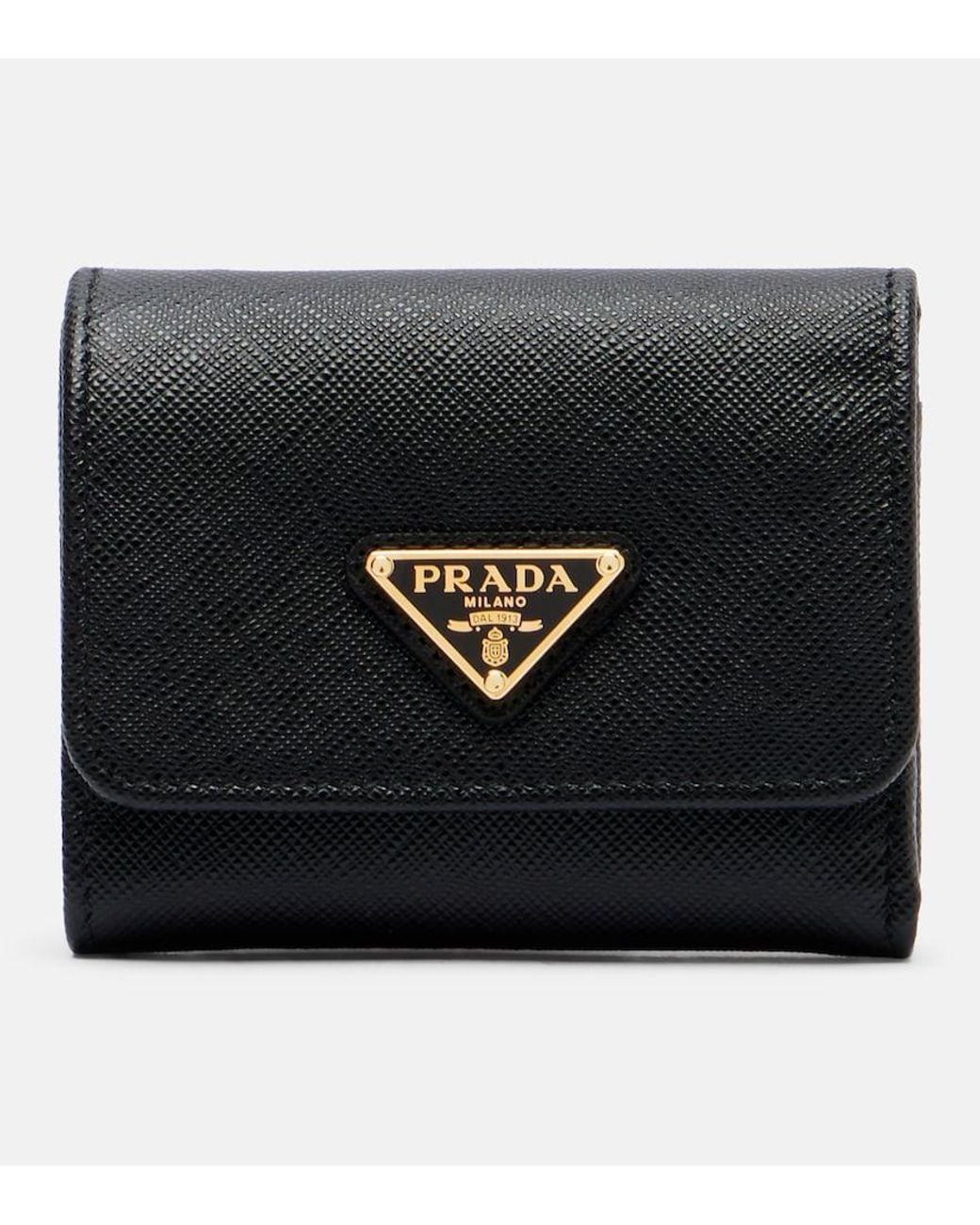 Prada Black Saffiano Small Leather Wallet