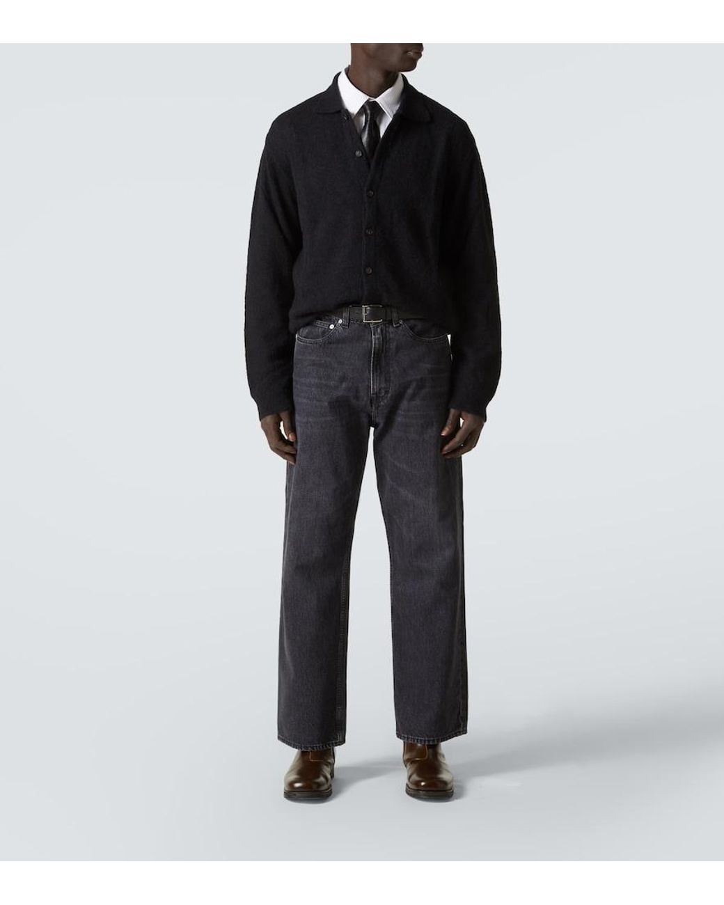 Our Legacy Black Alpaca-Blend Cardigan for men