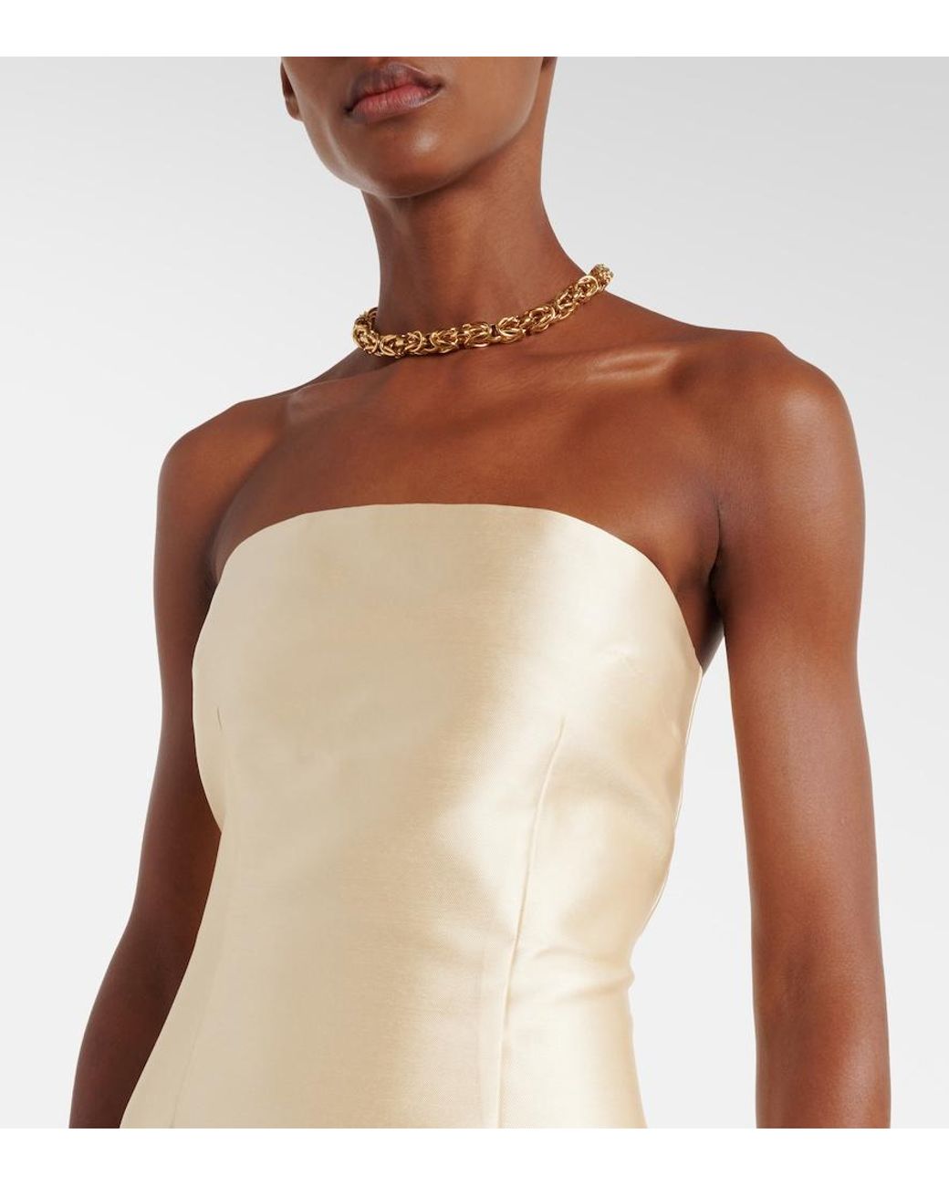 Solace London Natural Renee Caped Gown