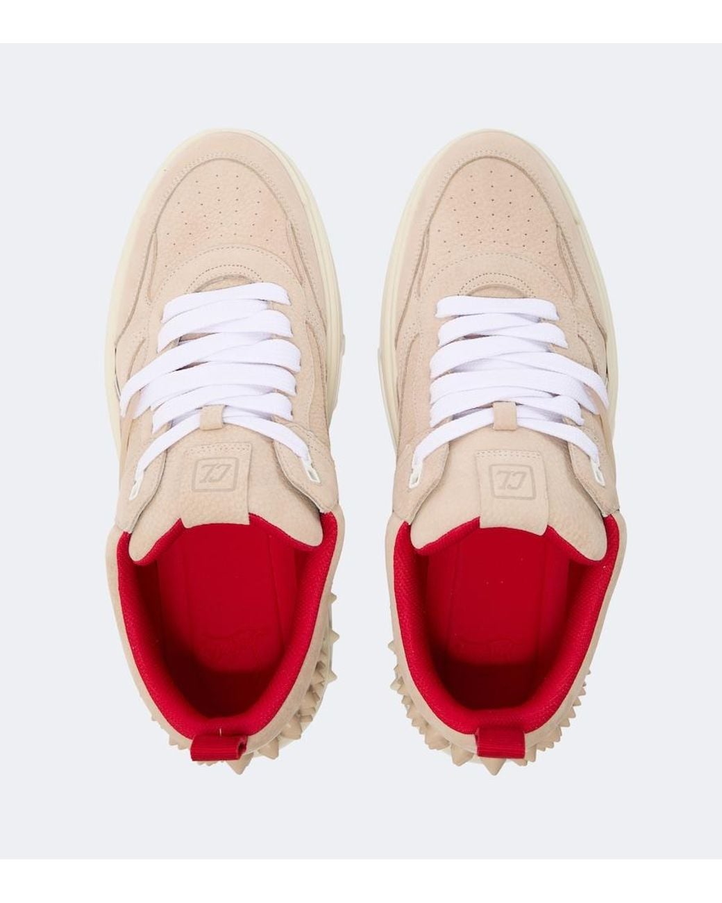 Christian Louboutin Natural Astroloubi Leather Sneakers for men