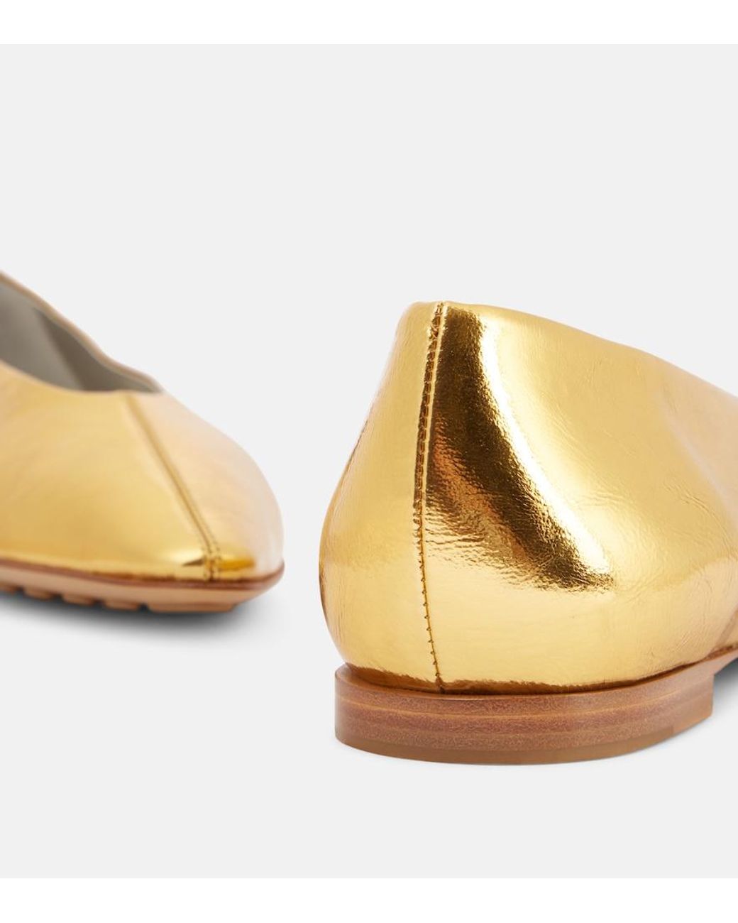 Bottega Veneta Yellow Ballet Flat