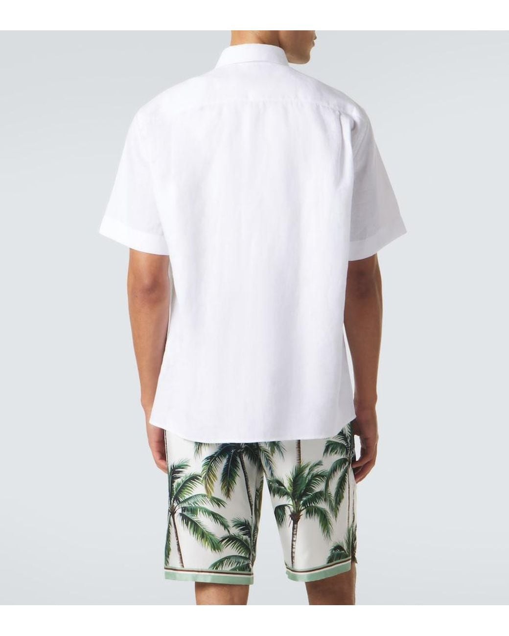 Dolce & Gabbana White Linen Shirt for men