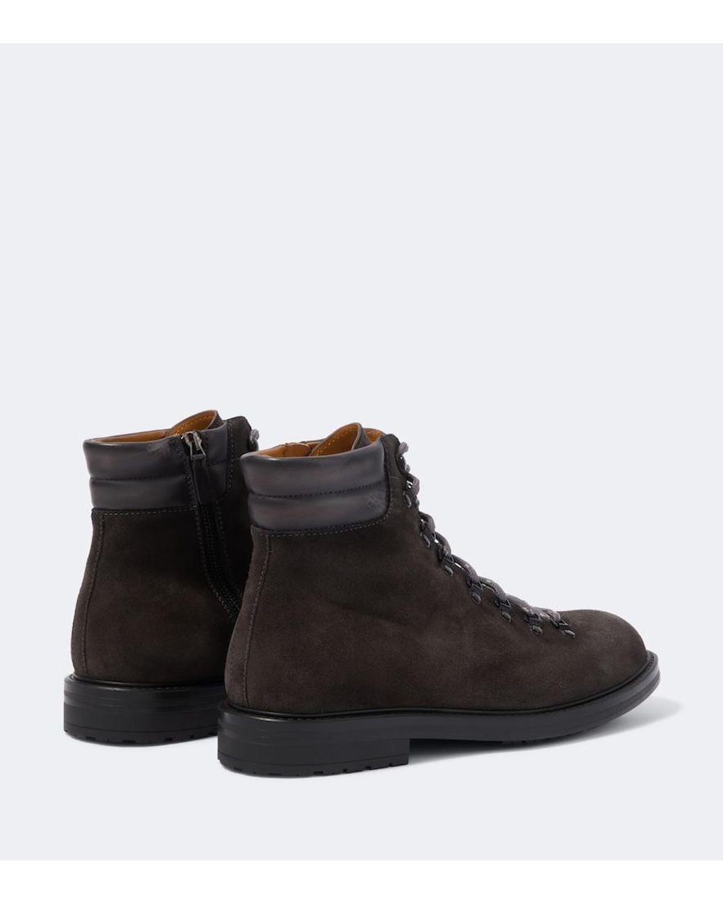 Magnanni Shoes Black Montana X Suede Hiking Boots for men