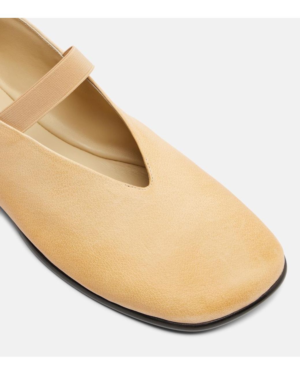 Lemaire Natural Glove Leather Ballet Flats