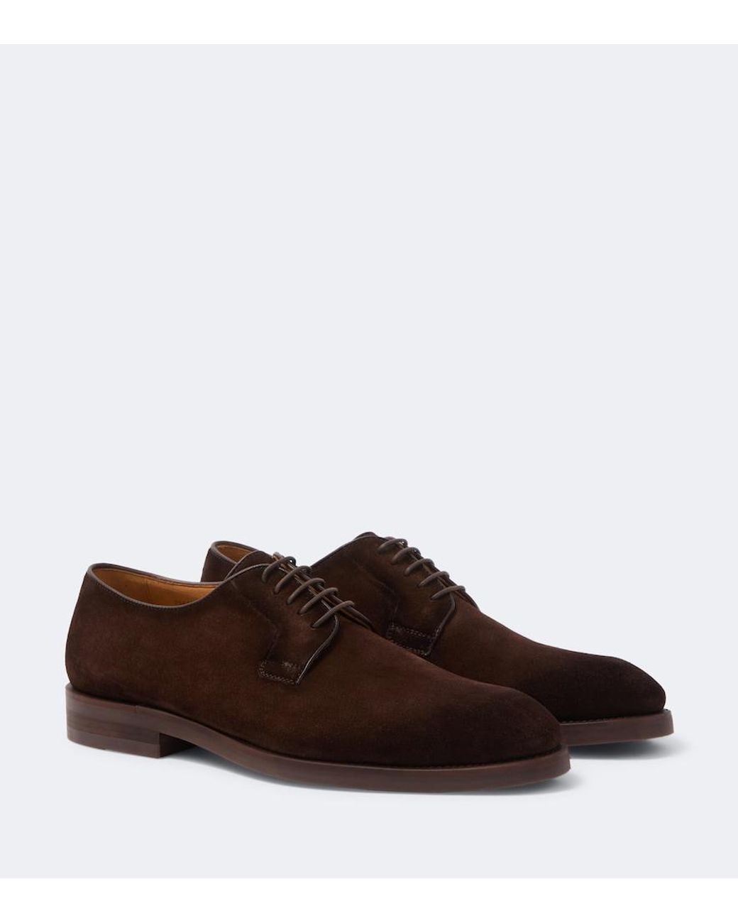 Magnanni Shoes Brown Carbonne Suede Oxford Shoes for men