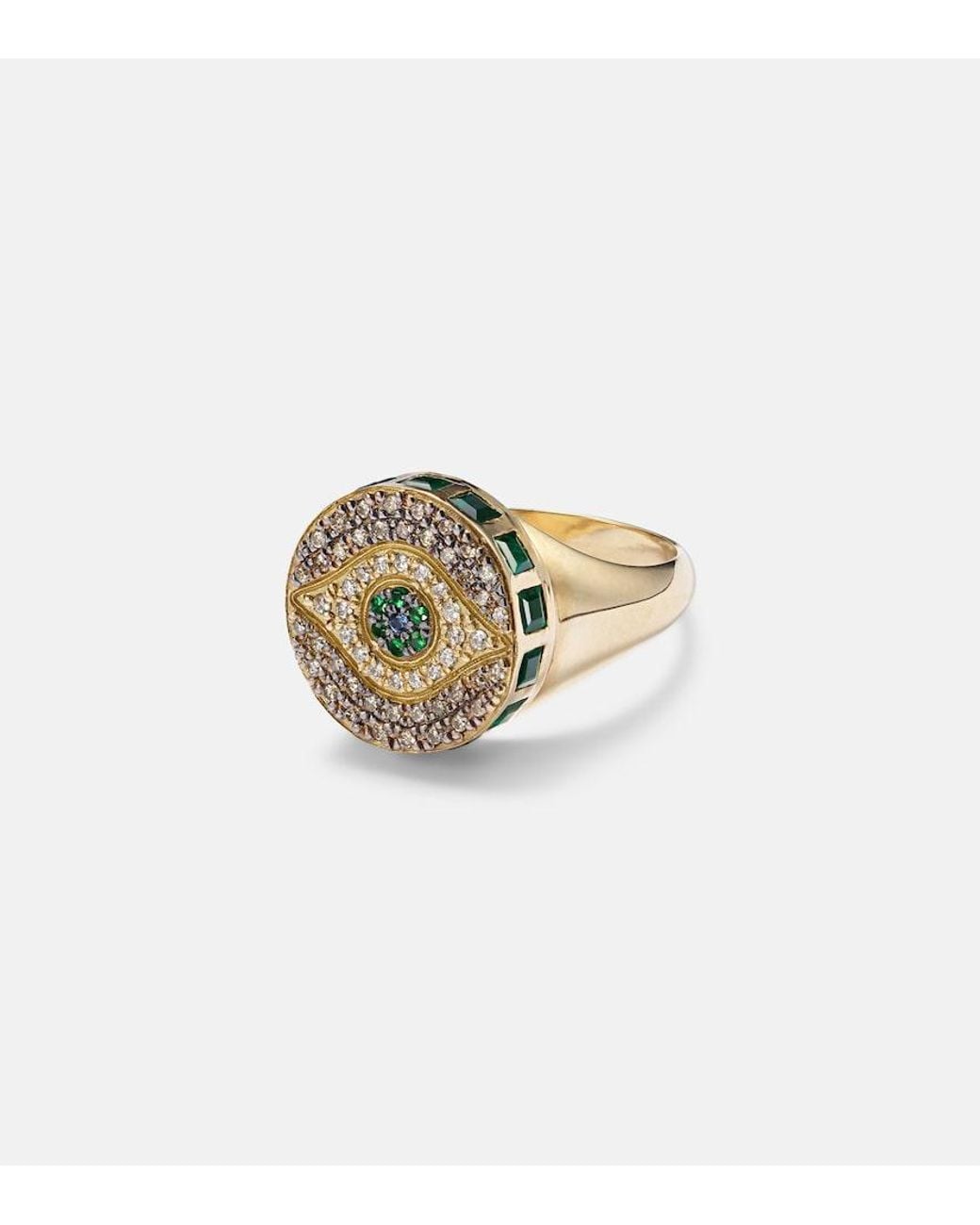 Ileana Makri Metallic Dawn Candy 18Kt Ring With Diamonds And Gemstones
