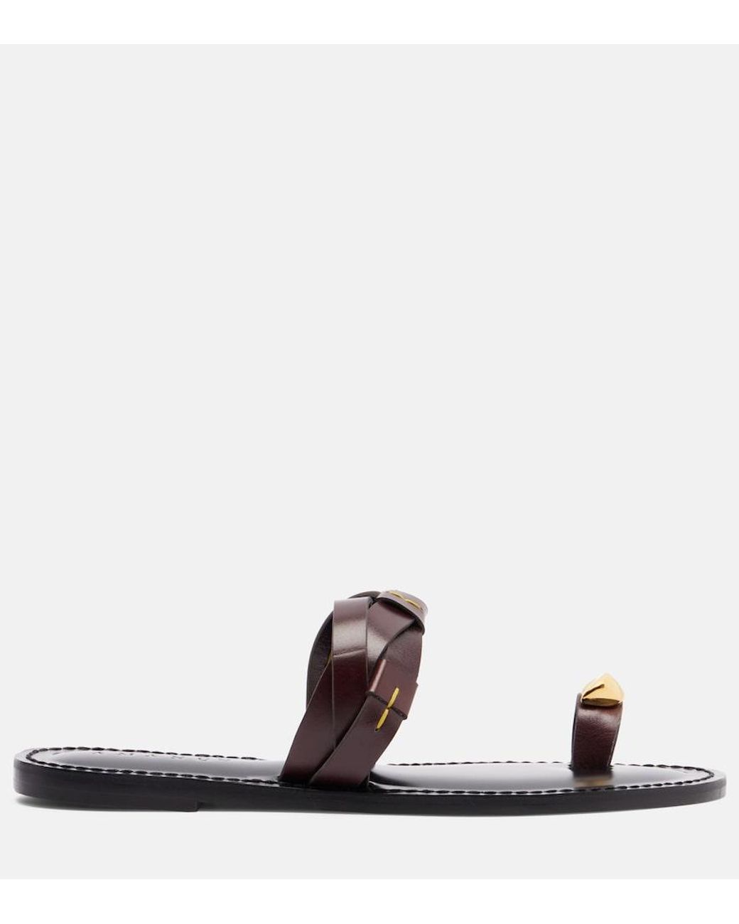 Amanu Black Lagos Woven Leather Sandals