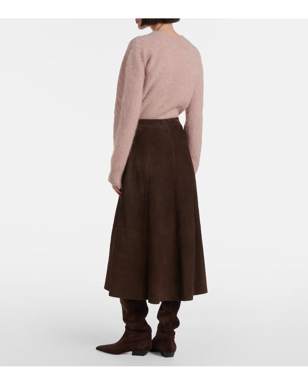 Vince Brown Midirock Aus Veloursleder