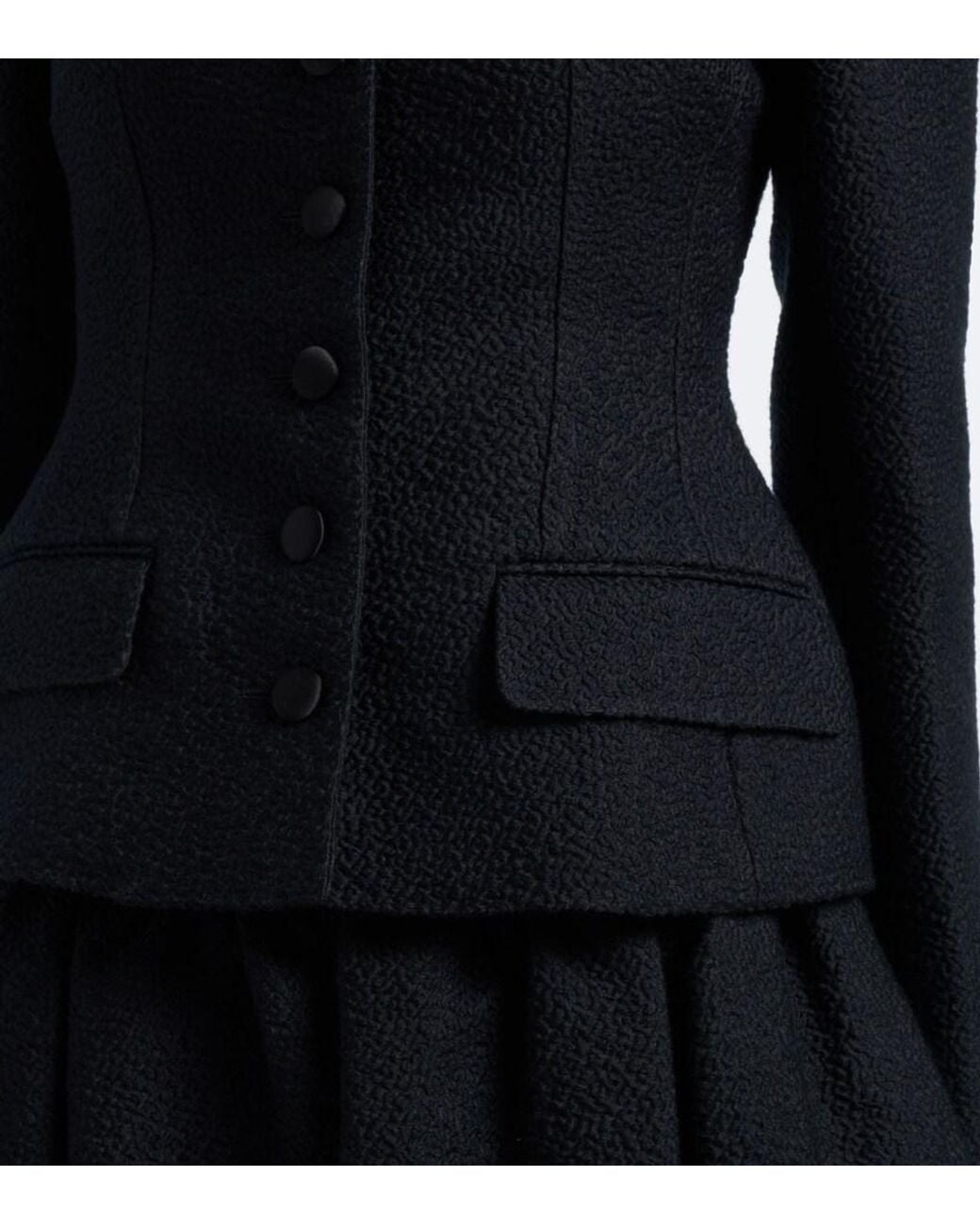 Dolce & Gabbana Black Single-Breasted Wool And Silk-Blend Blazer