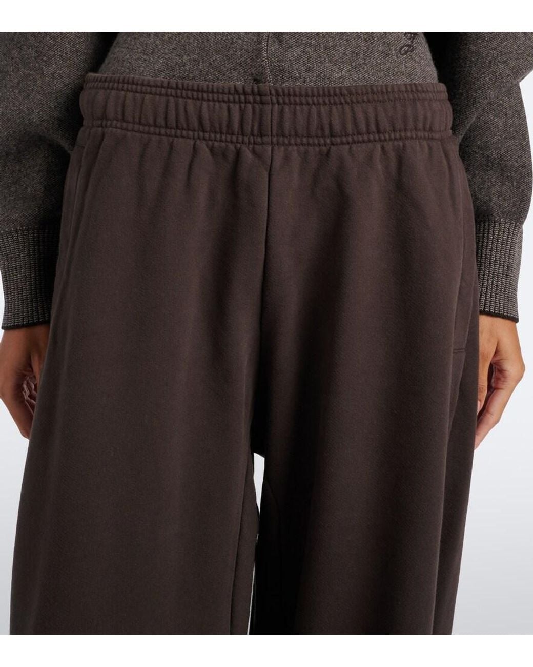 Jacquemus Brown Corso Cotton Fleece Sweatpants