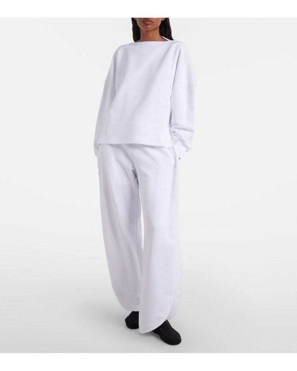 Alaïa Blue Slip-Ons Flex Mit Leder