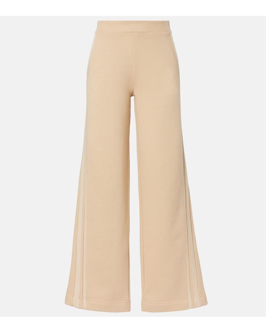 Max Mara Natural Ifrem High-Rise Cotton Wide-Leg Pants