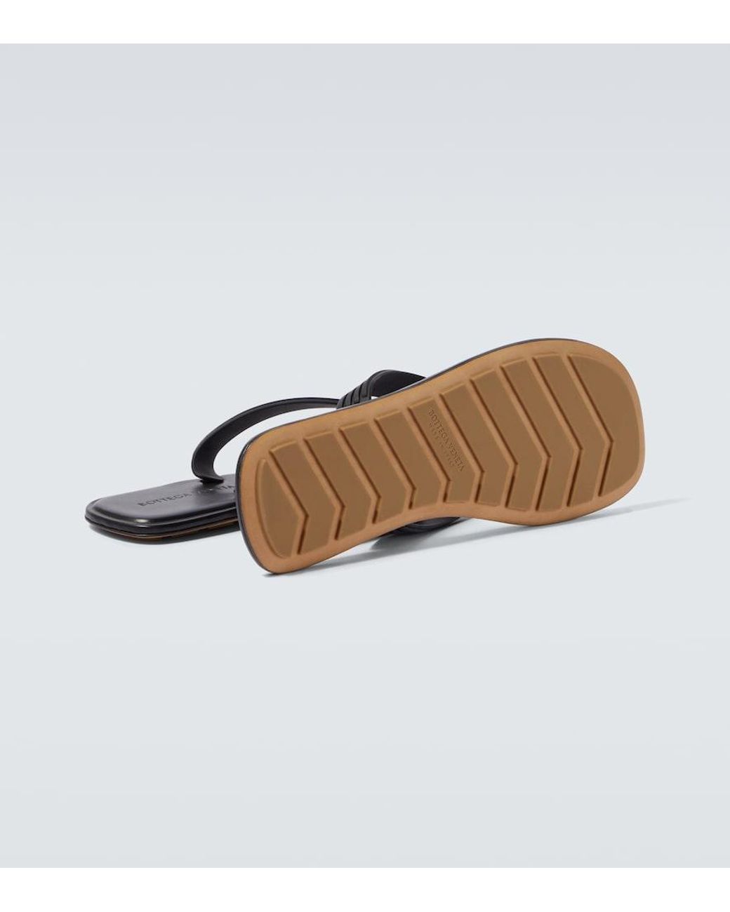 Bottega Veneta Blue Sampieri Thong Sandals for men