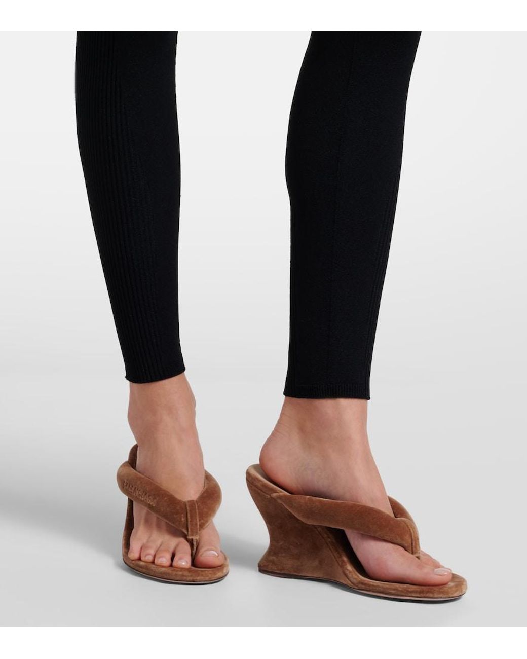 Balenciaga Black Jersey Leggings