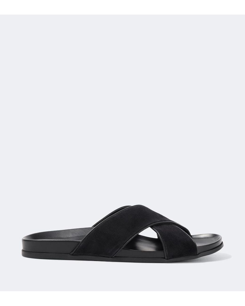 Manolo Blahnik Black Chiltern Suede Slides for men