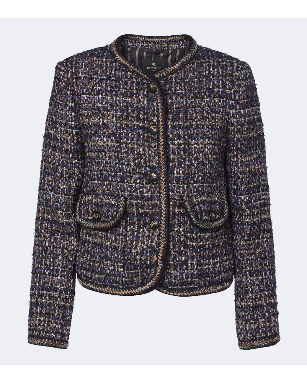 Etro Black Tweed Jacket