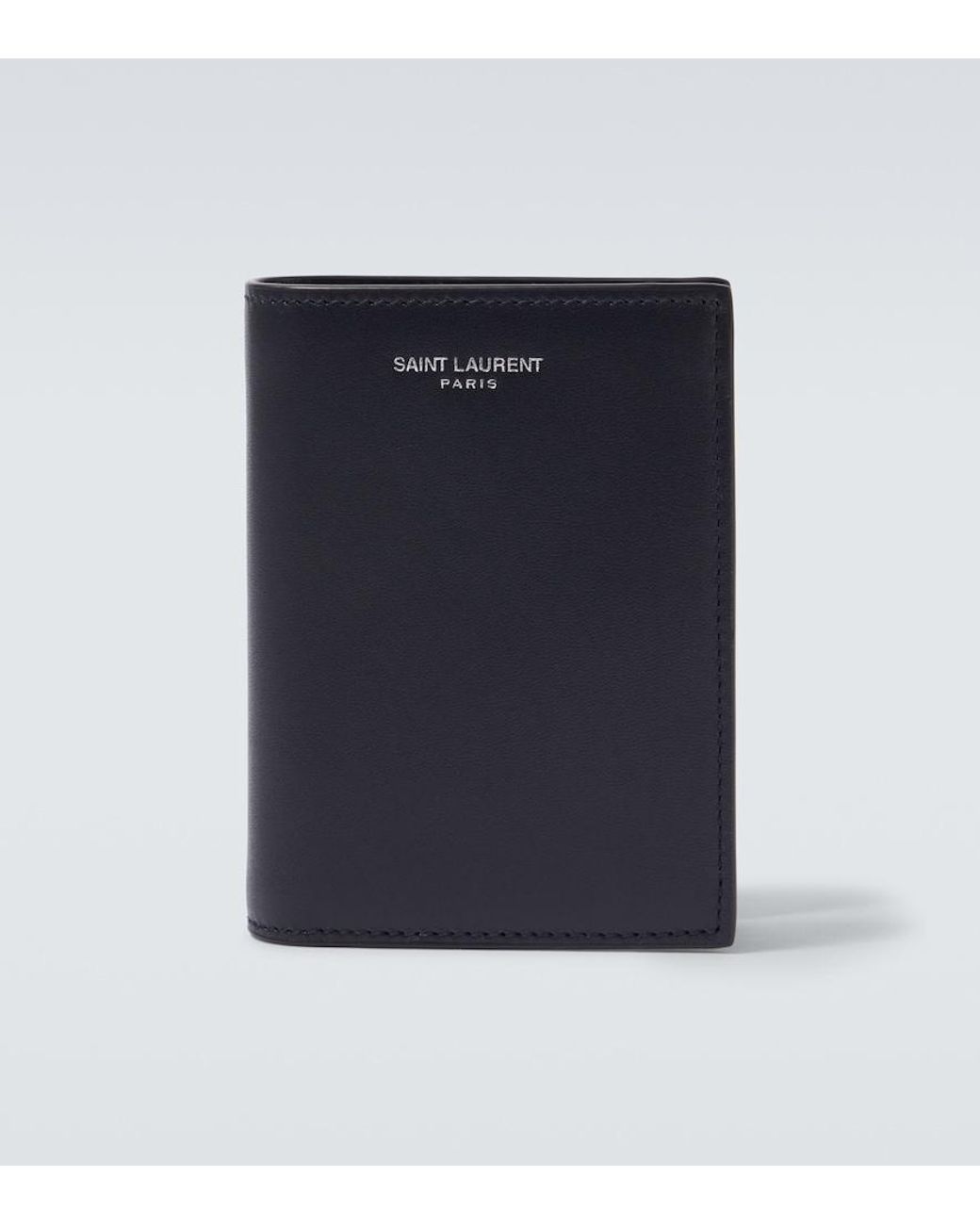 Saint Laurent Blue Leather Wallet for men