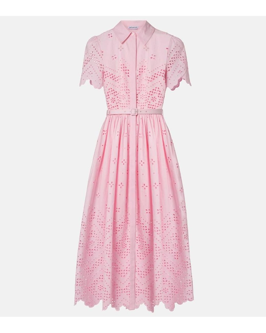 round neck floral midi dress White Round Neck Floral Midi Dress