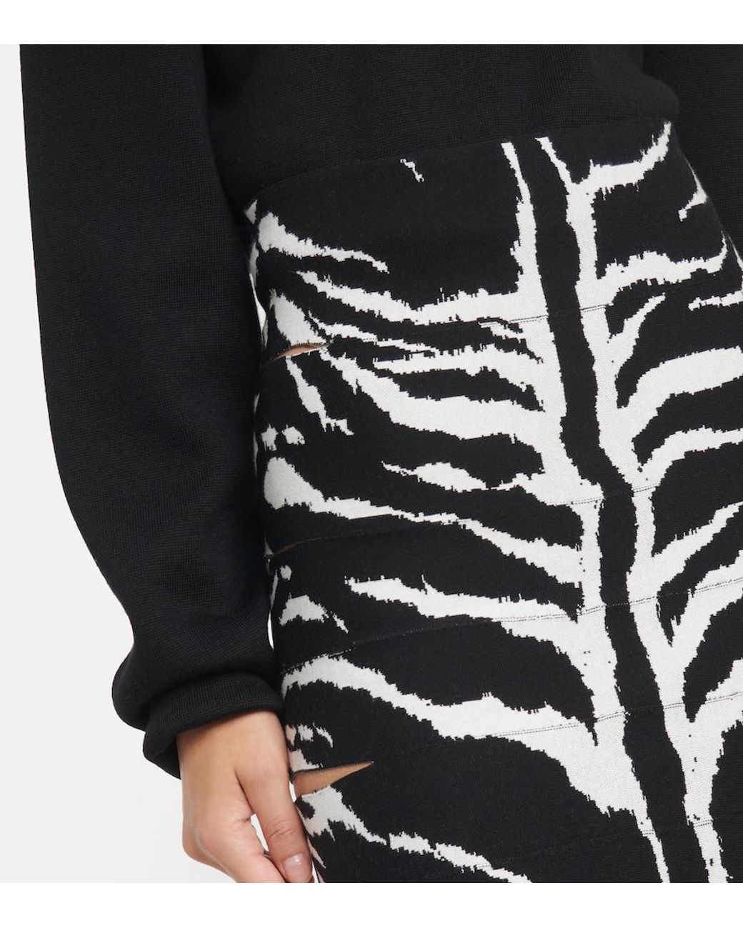 Alaïa Black Midi Skirts