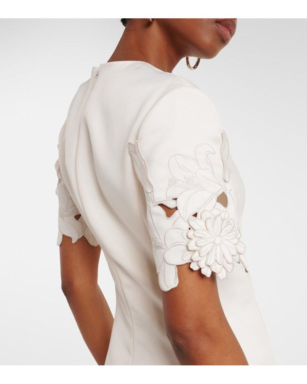 chinese dress ladies Caroline Lace Short Sleeves Midi Dress main image 0
