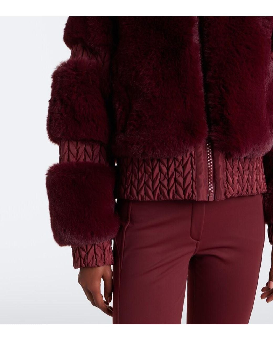 Goldbergh Purple Furry Ski Jacket
