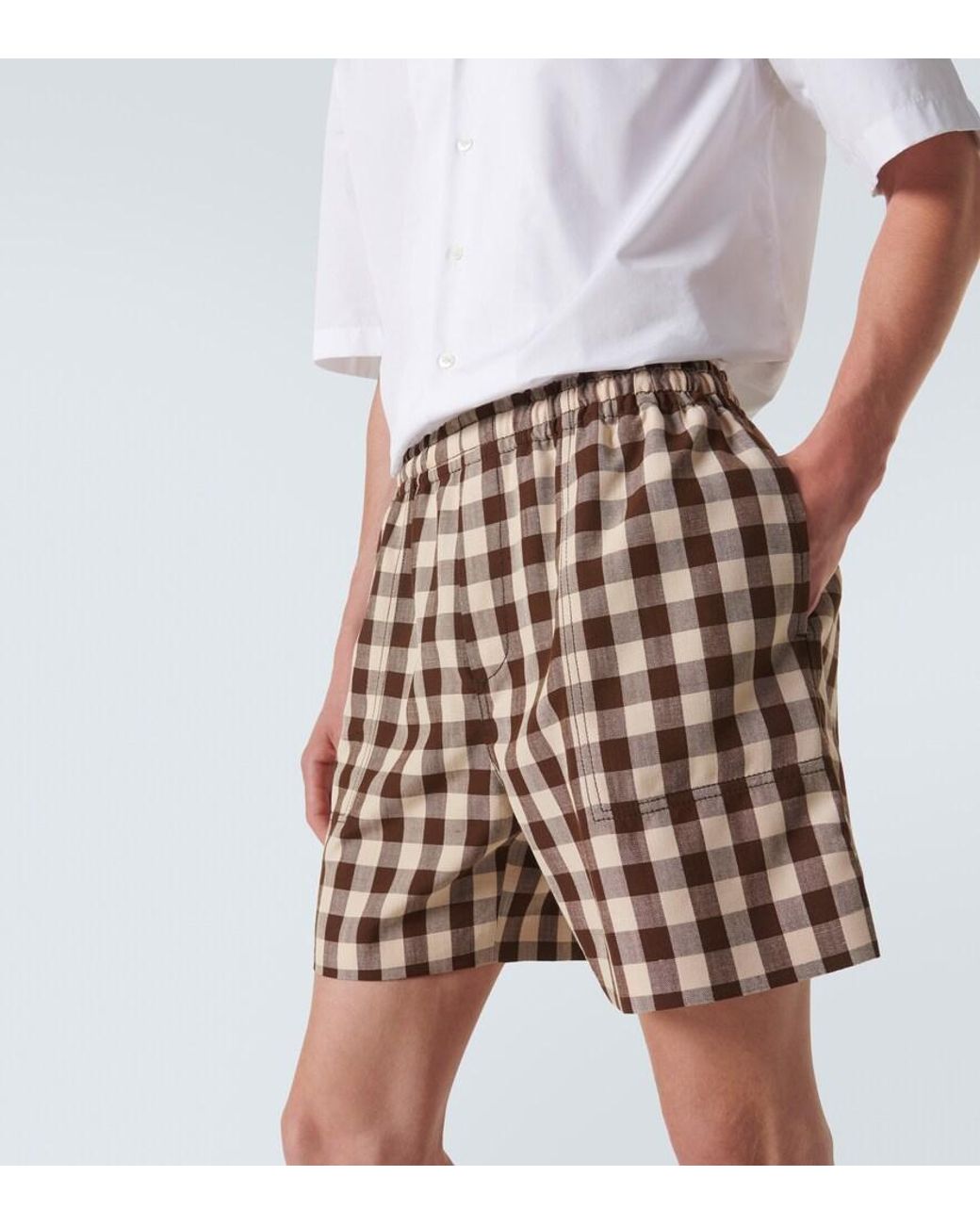 Bode Shorts Gilbert in White für Herren