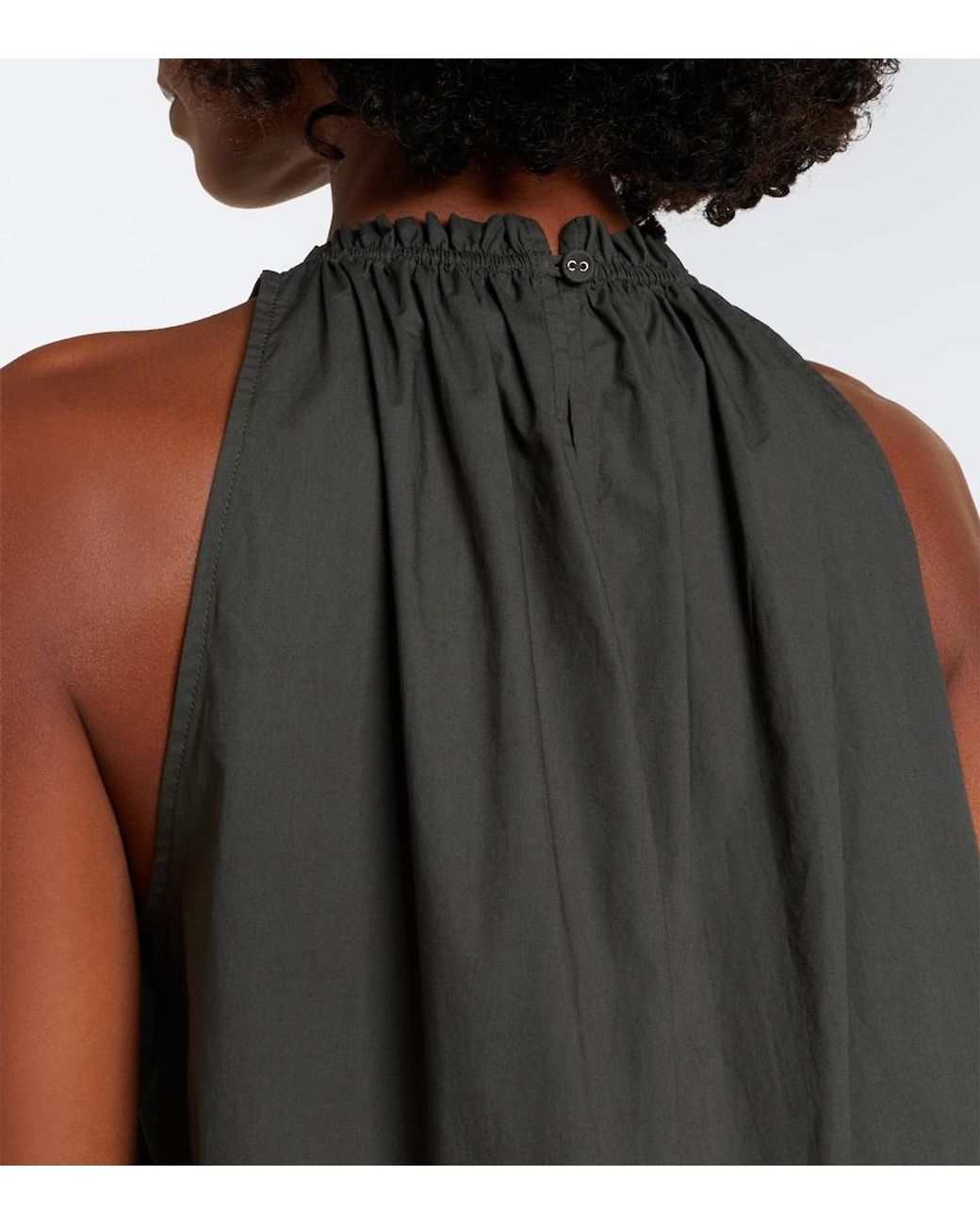 Proenza Schouler Black Label Esme Cotton Poplin Top