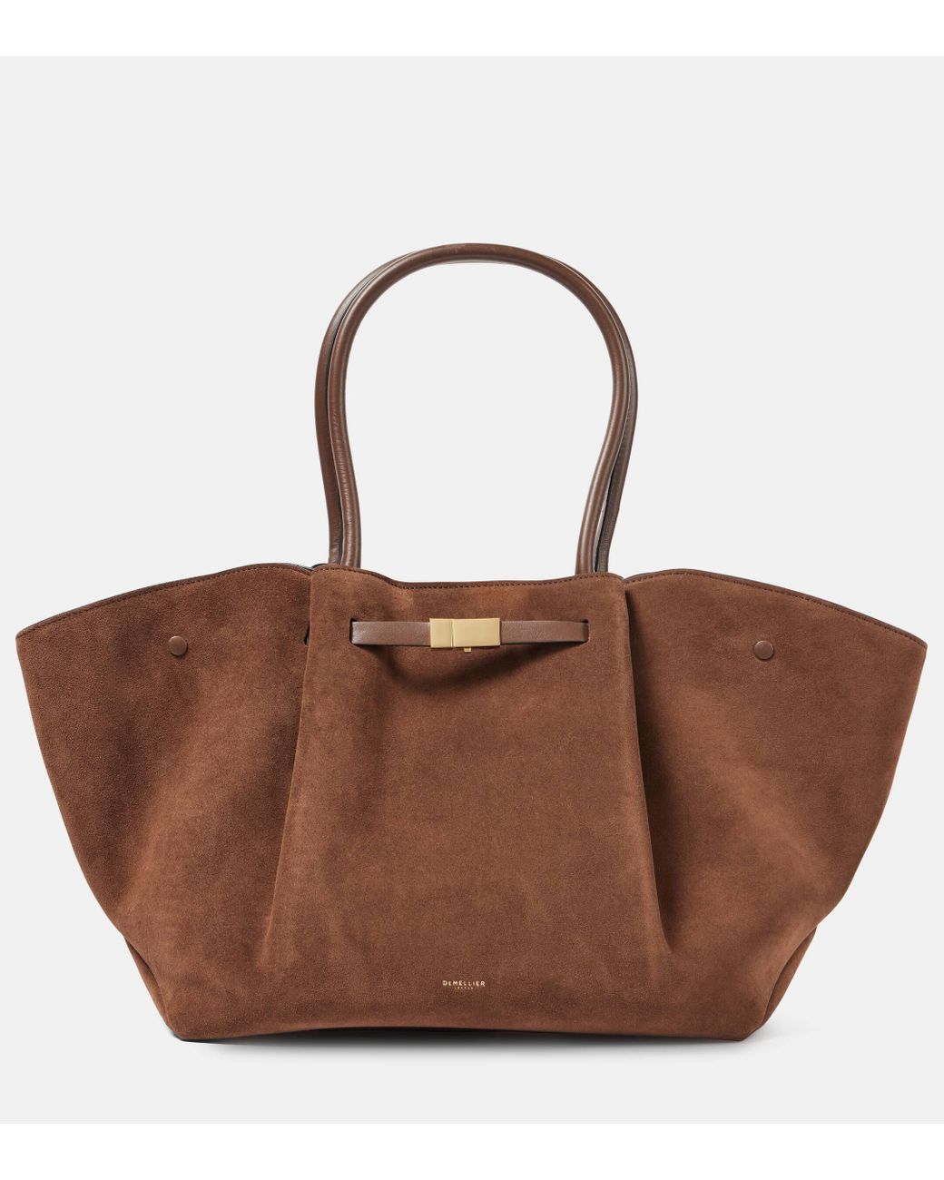 DeMellier London New York Suede Tote Bag in Brown Lyst UK