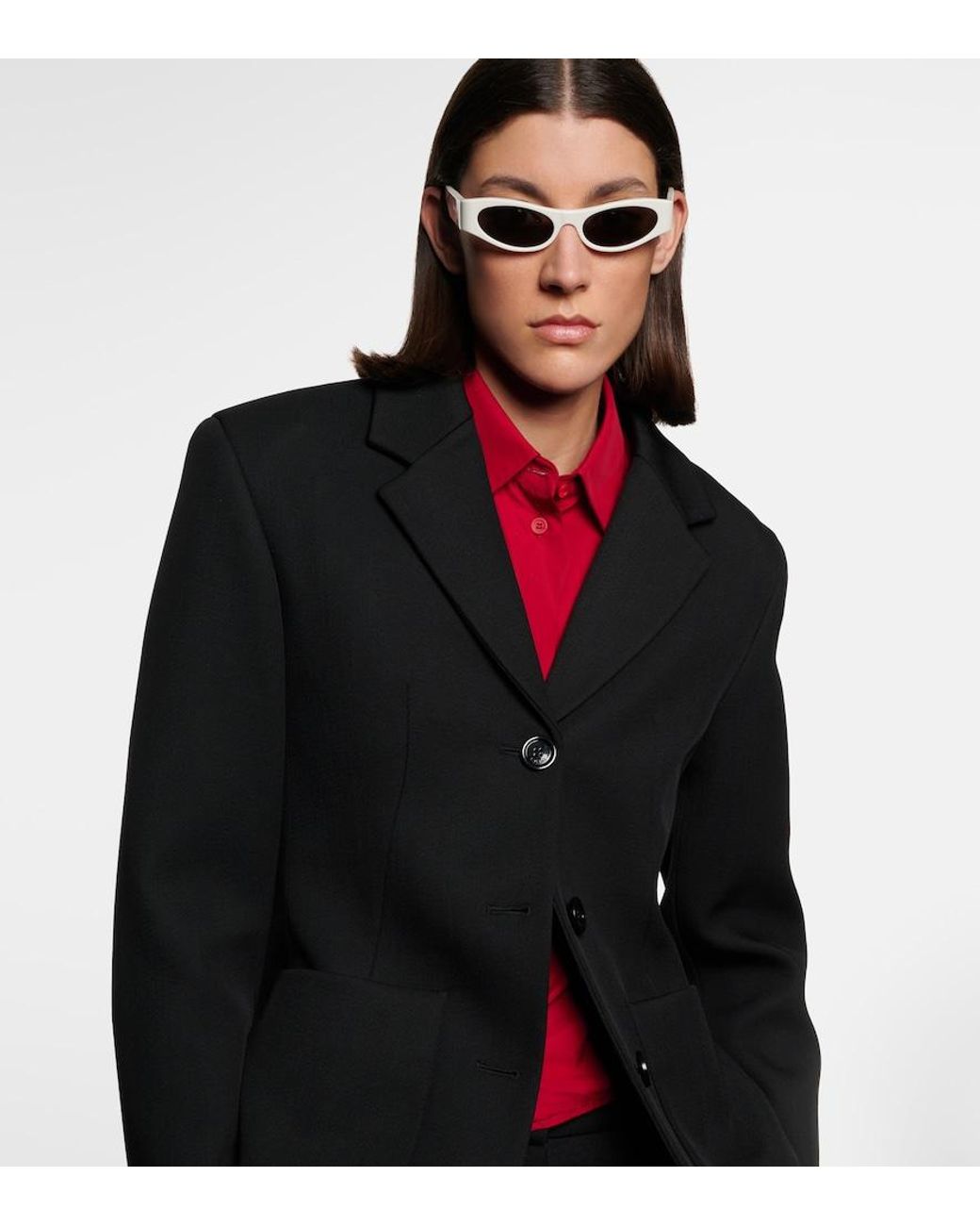 Loewe Gray Paula's Ibiza Signature Oval Sunglasses