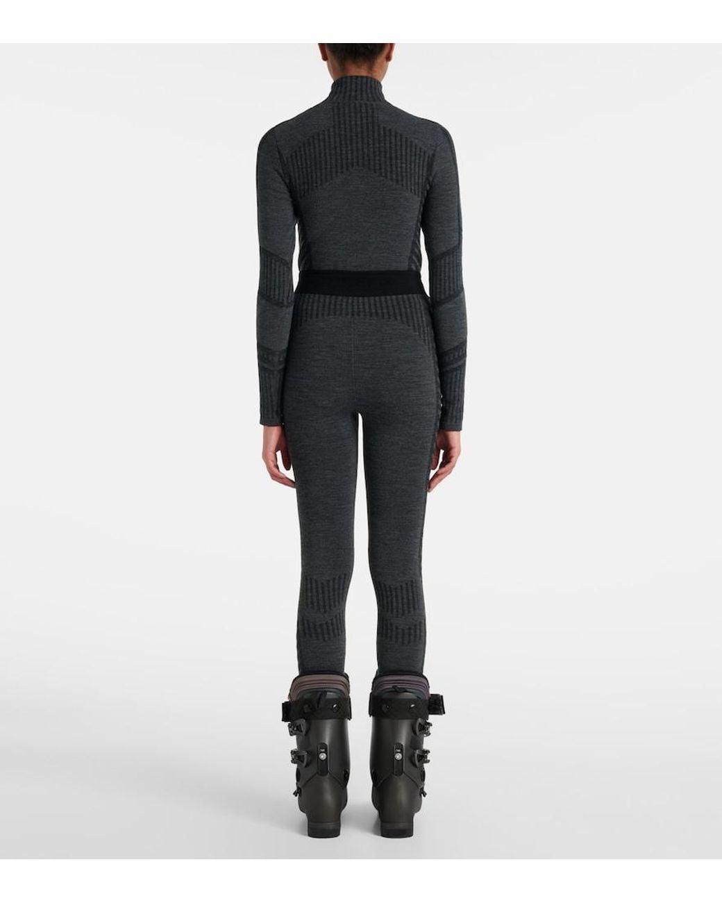 Fusalp Gray Seamela High-Rise Technical Leggings