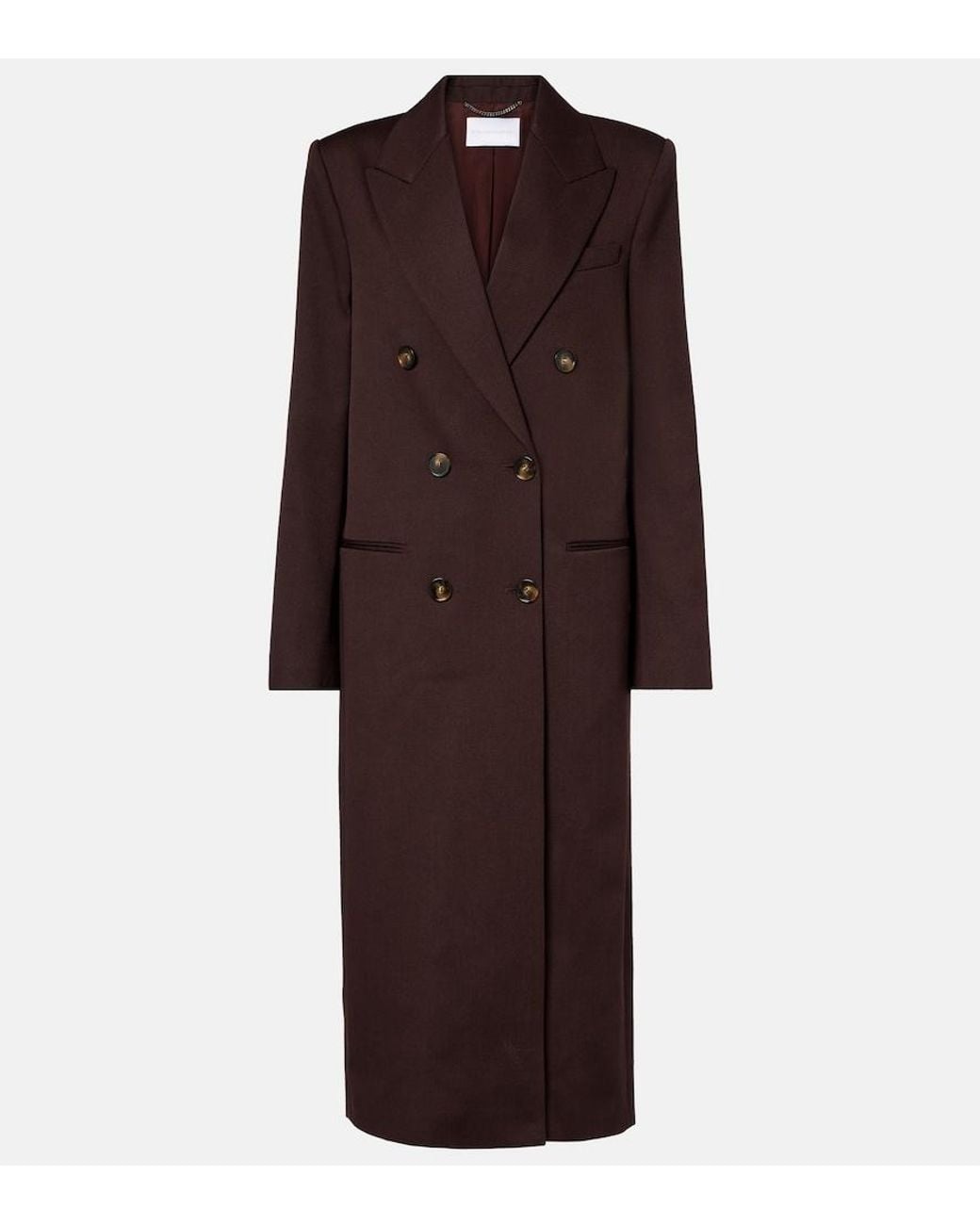 Stella McCartney Brown Wool Twill Coat