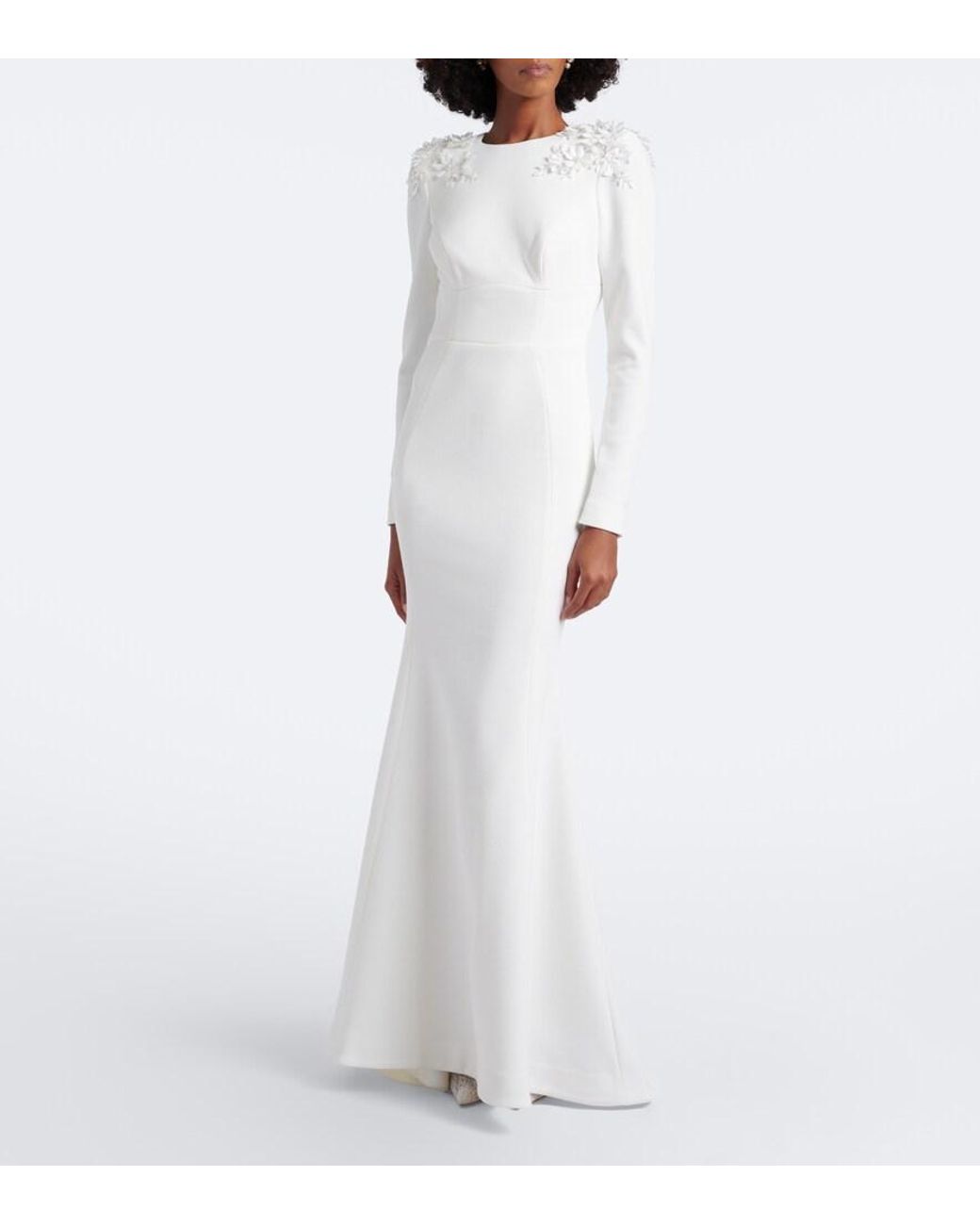 Rebecca Vallance White Andre Embellished Gown