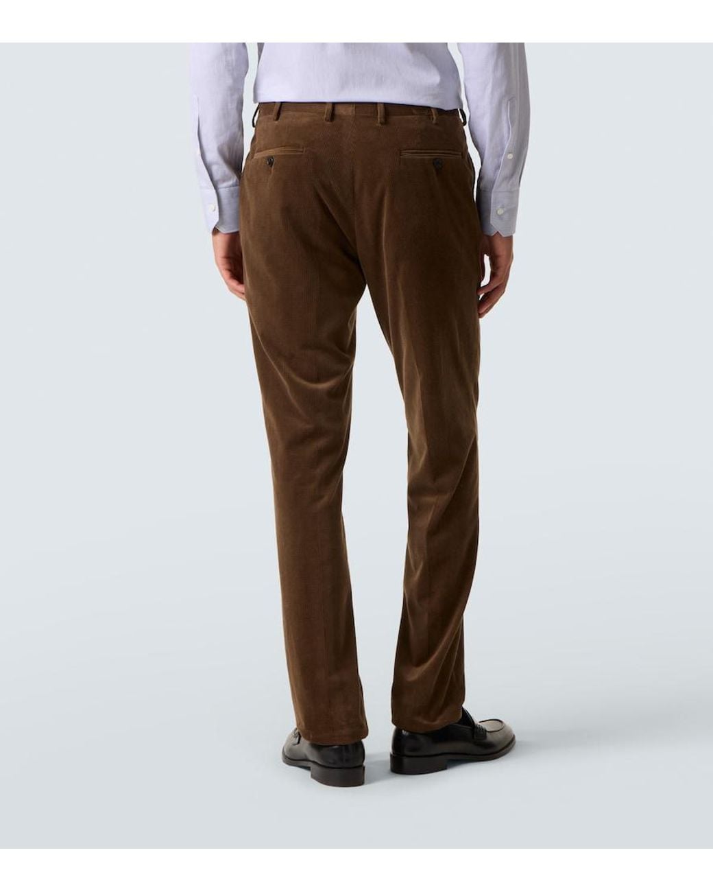 Zegna Brown Corduroy Suit for men