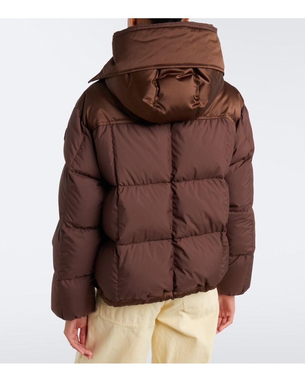 Moncler Brown Legerete Hooded Down Jacket