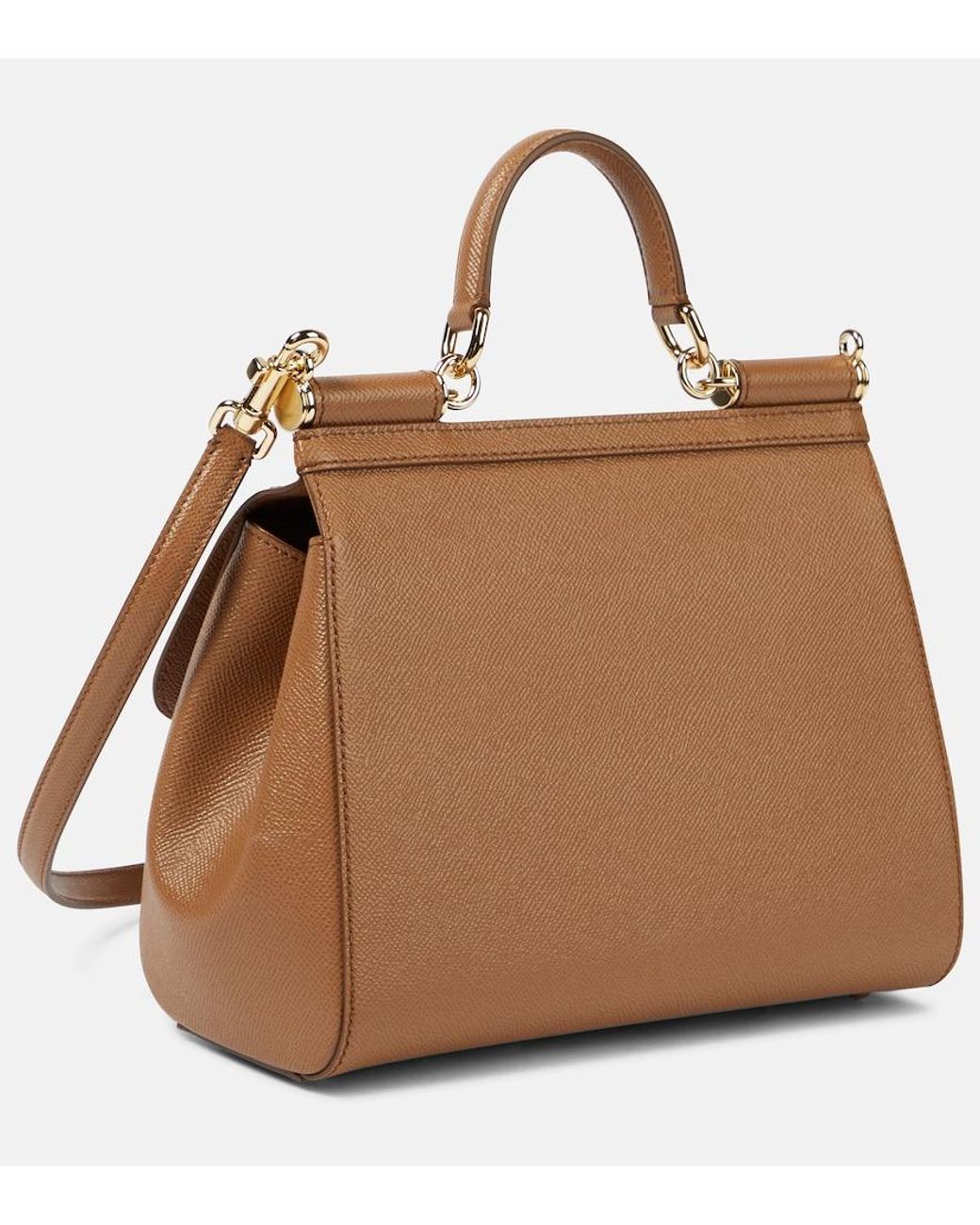 Dolce & Gabbana Brown Medium Sicily Bag