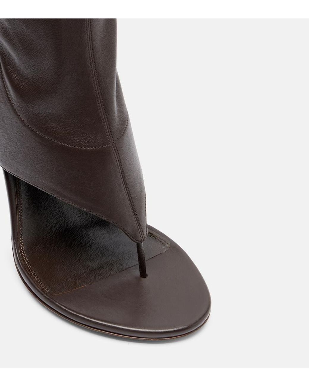 Paris Texas Black Lidia 105 Leather Knee-High Boots