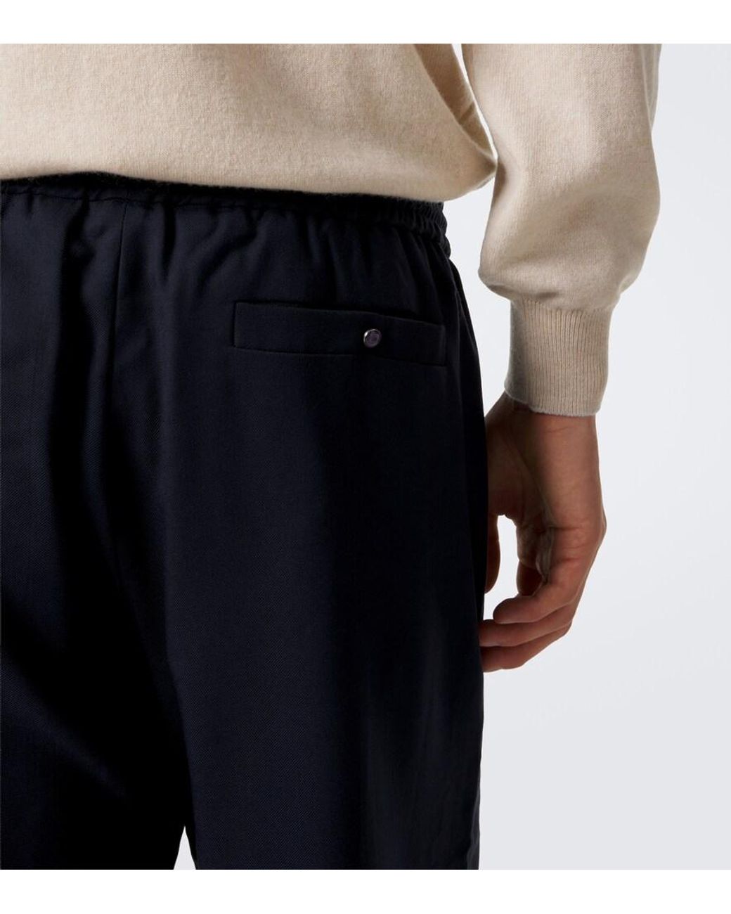 God's True Cashmere Blue Soul Cashmere Wide-Leg Pants for men