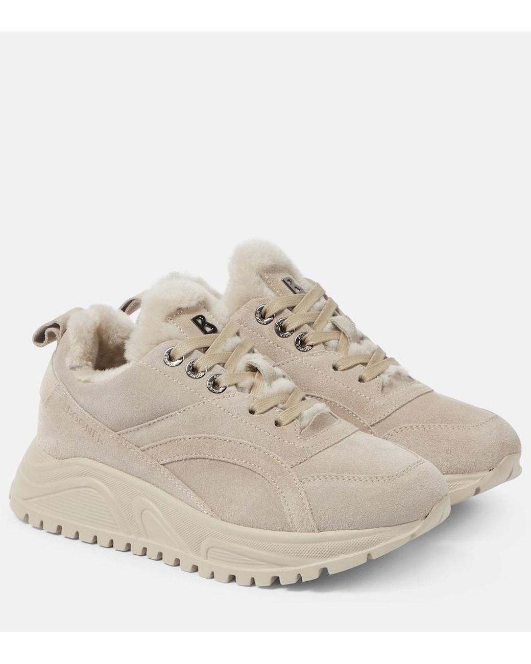Bogner Natural New Malaga Suede Sneakers