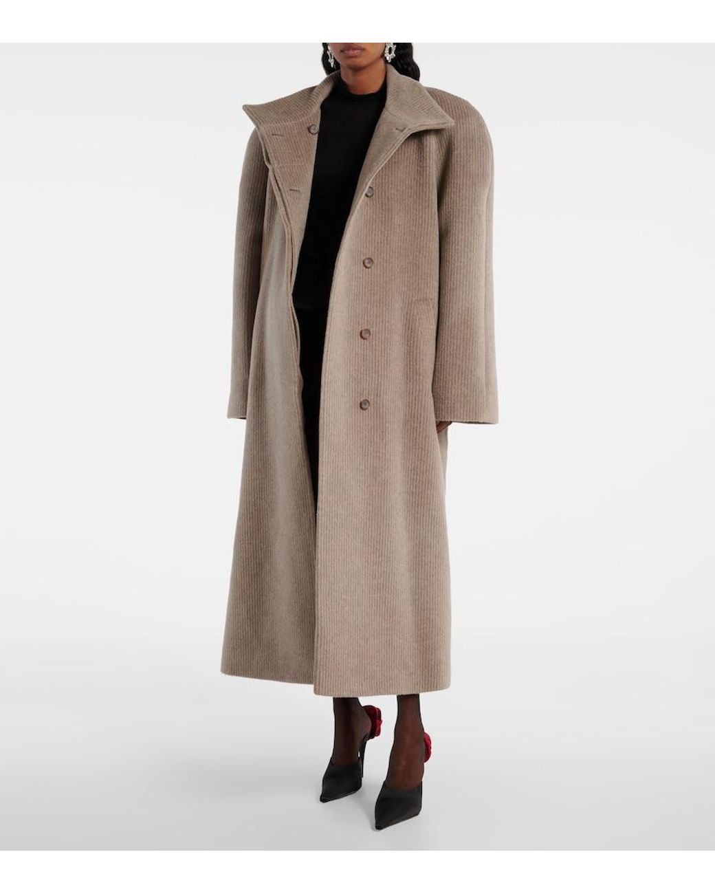 Magda Butrym Natural Wool Coat