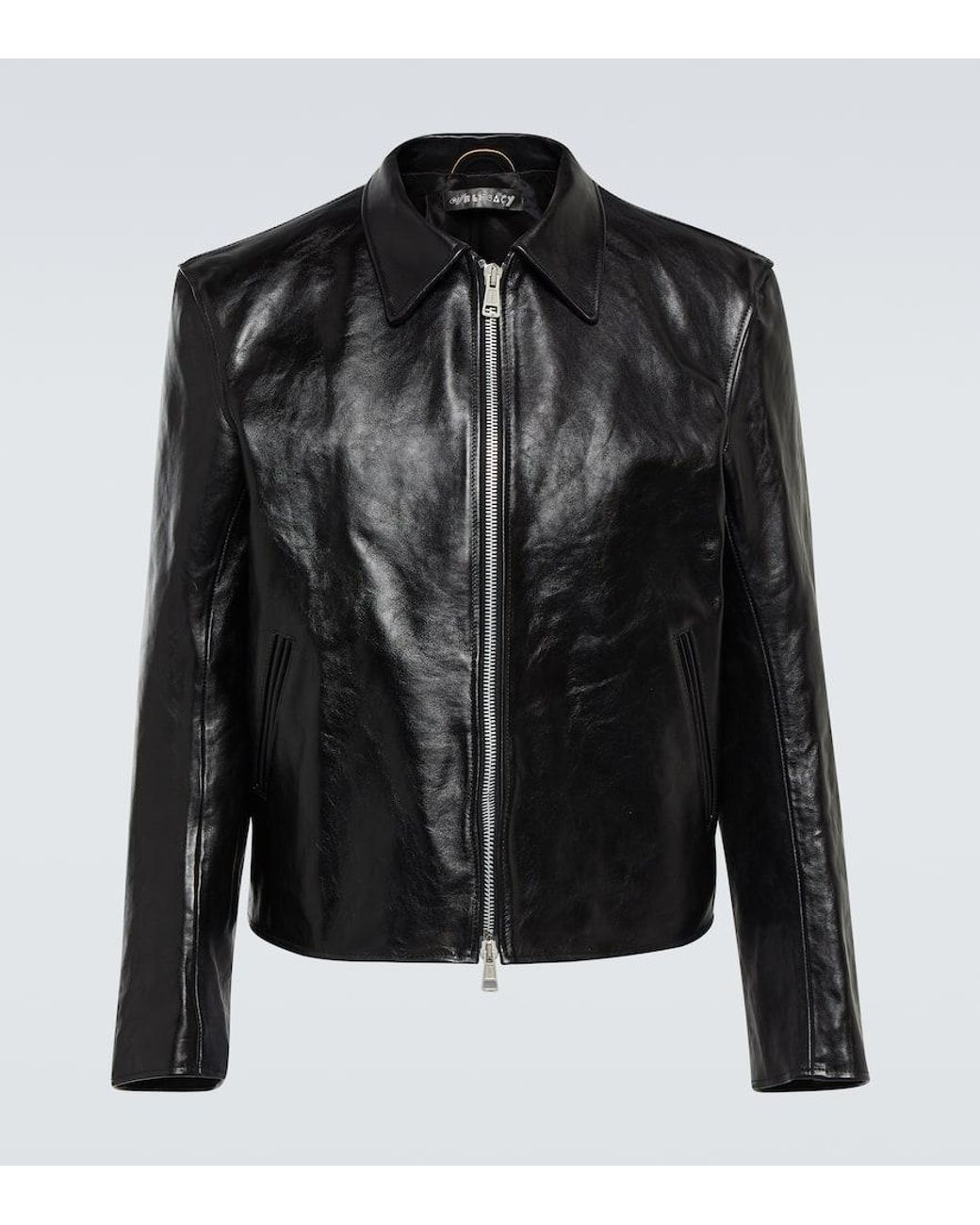 Our Legacy Mini Leather Blouson Jacket in Black for Men | Lyst