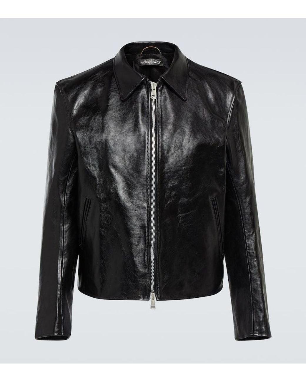 Our Legacy Mini Leather Blouson Jacket in Black for Men | Lyst