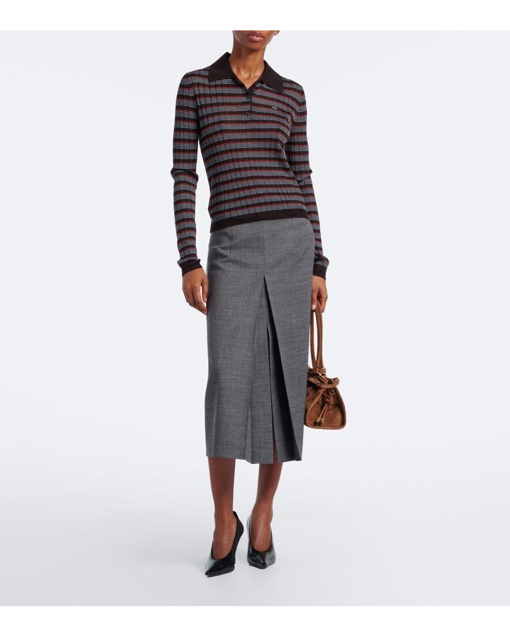 Pullover Polo di Prada in Black