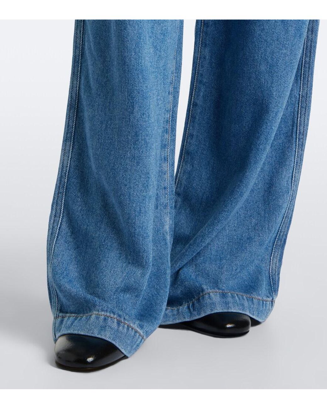Sportmax Blue Wide-Leg Jeans