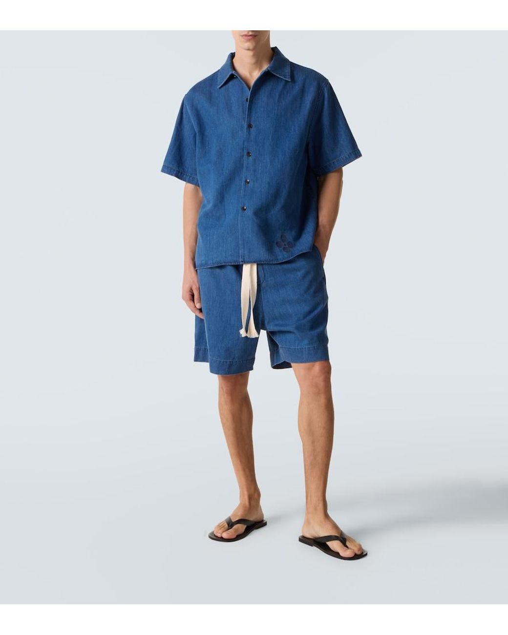 Bermuda En Jean Commas pour homme en coloris Blue
