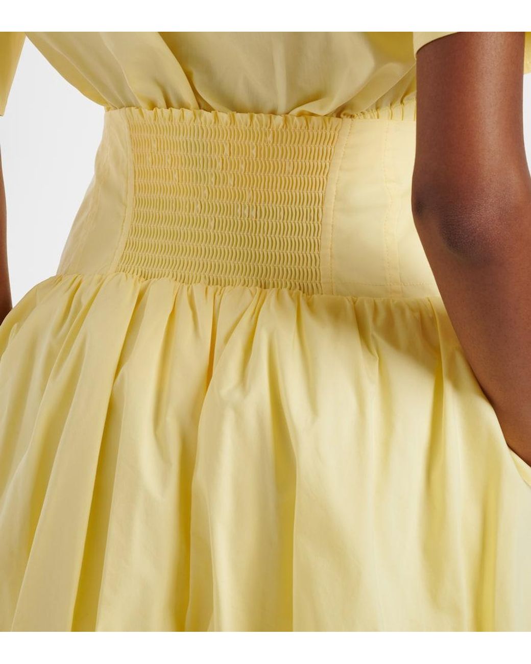 Jonathan Simkhai Natural Pippa Cotton-Blend Poplin Miniskirt