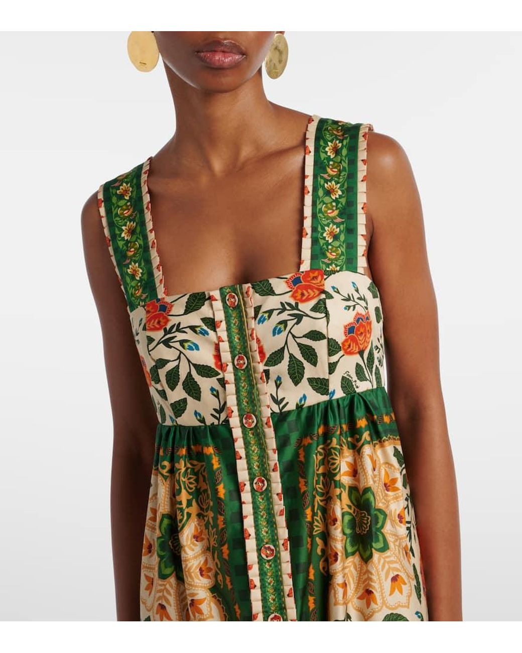 chinese dress ladies Green Garden Maxi Dress  Tapestry Inc