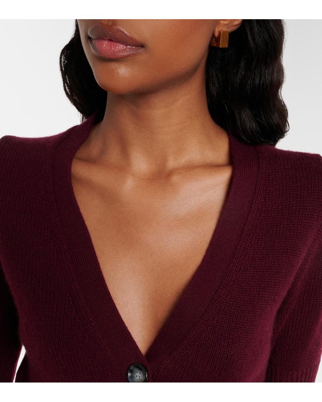Jardin Des Orangers Red Cashmere Cardigan